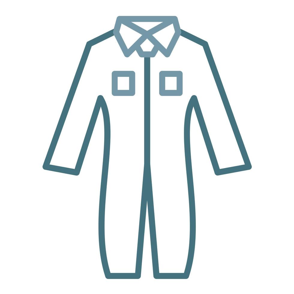 Coveralls Line Two Color Icon vector