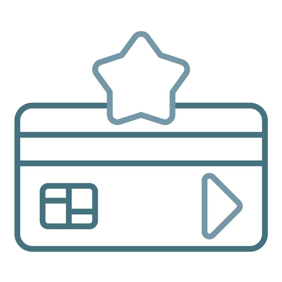 Earn Reward Points Line Two Color Icon vector