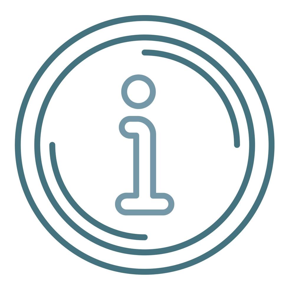 Accurate Info Line Two Color Icon vector