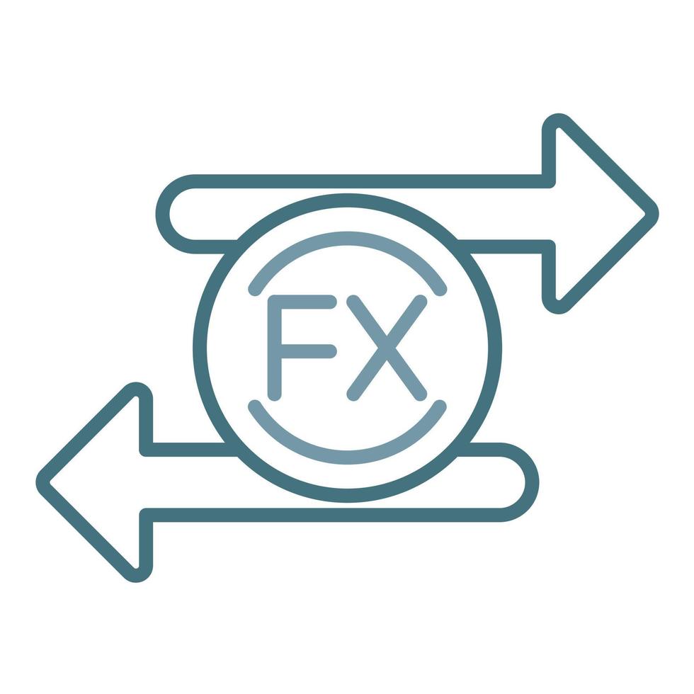 Forex Line Two Color Icon vector