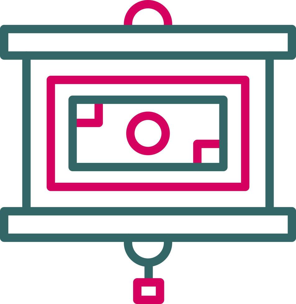 Projector Screen Vector Icon