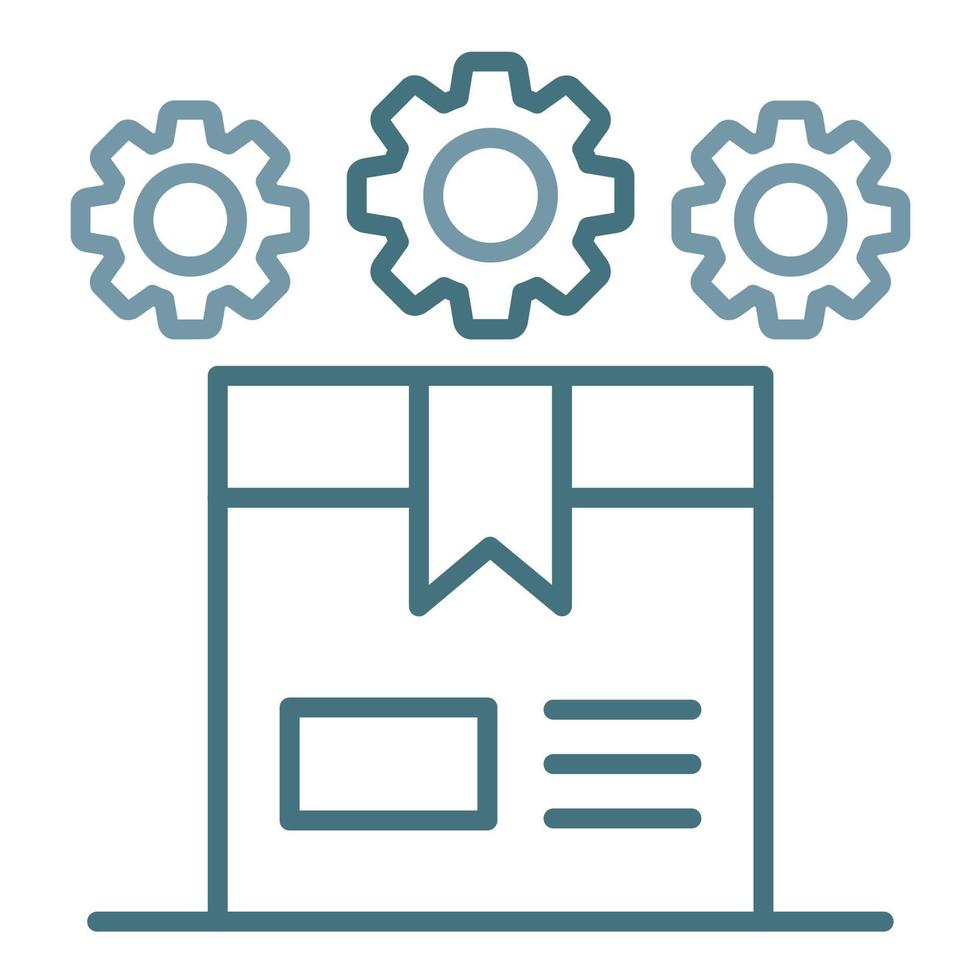 Procedure Package Line Two Color Icon vector