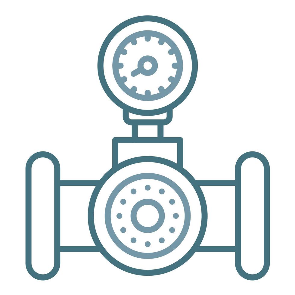 Pressure Checking Line Two Color Icon vector
