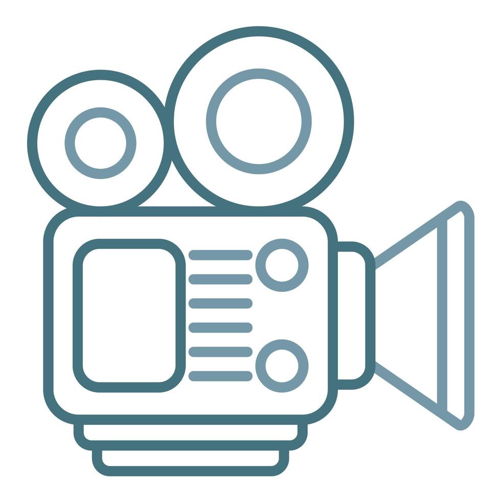 Movie Making Line Two Color Icon vector