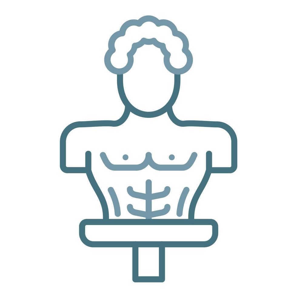 Sculpting Line Two Color Icon vector