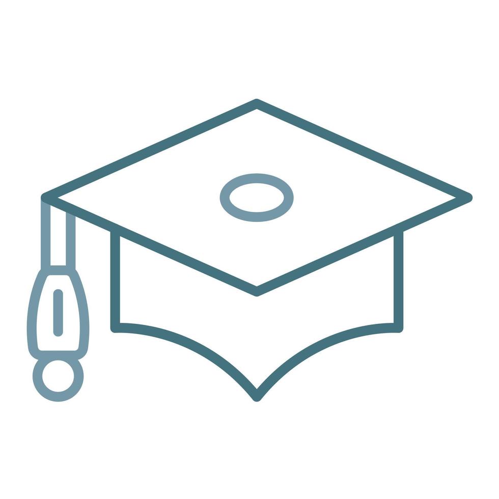 Alumni Line Two Color Icon vector