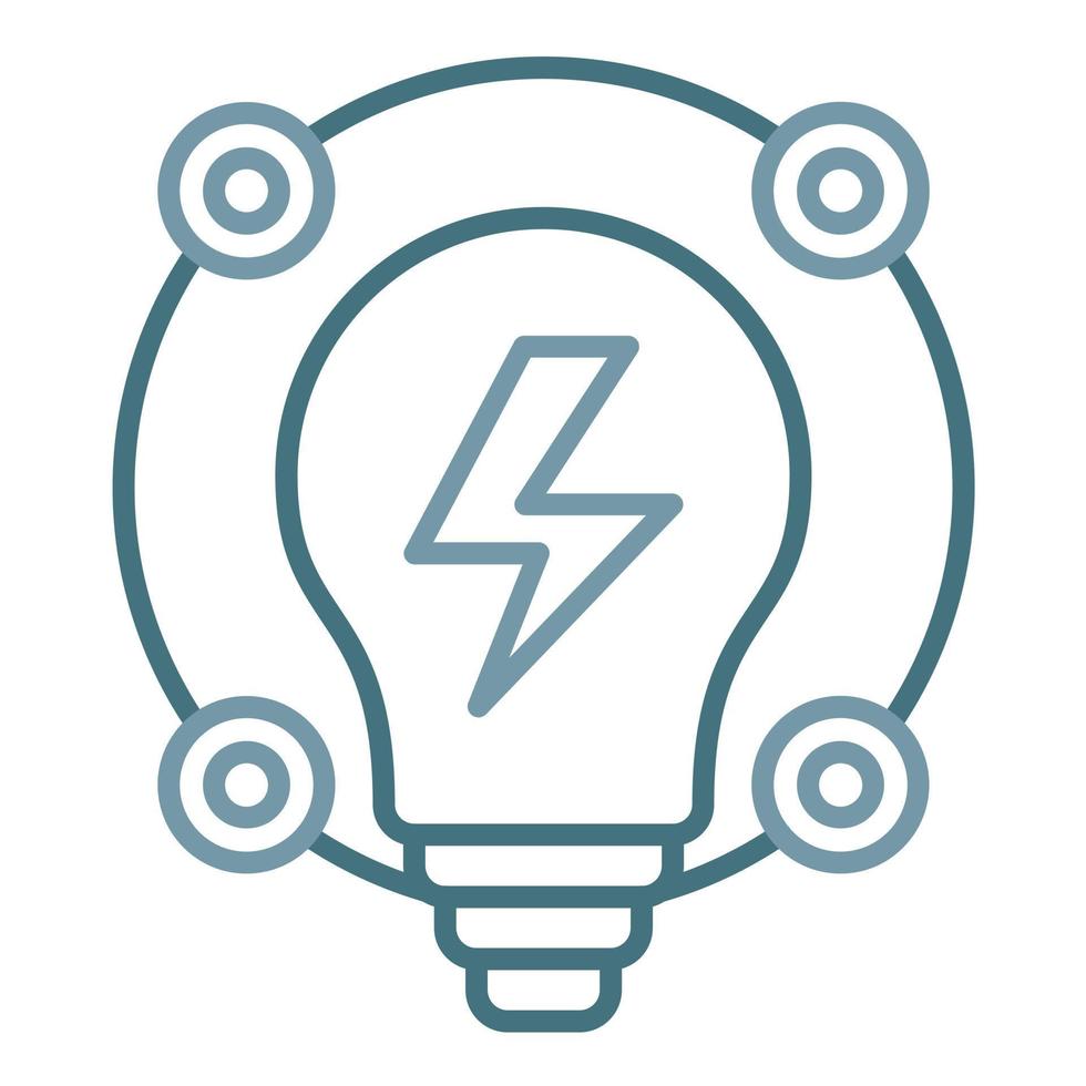 Ambient Creative Line Two Color Icon vector