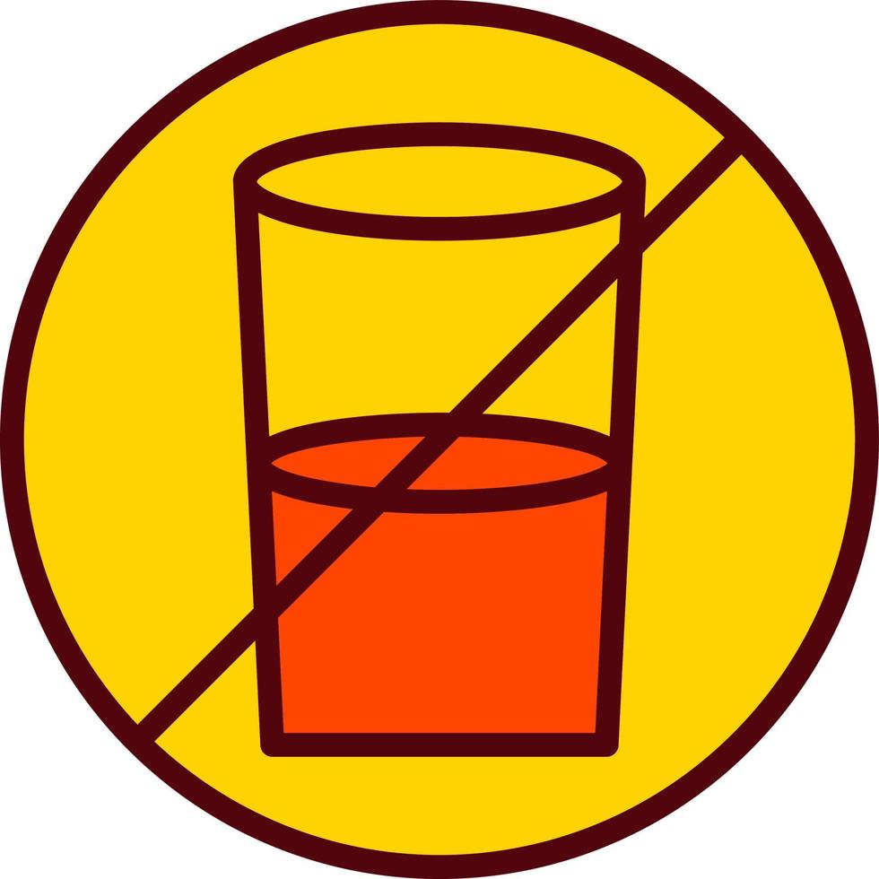 No drink Vector Icon