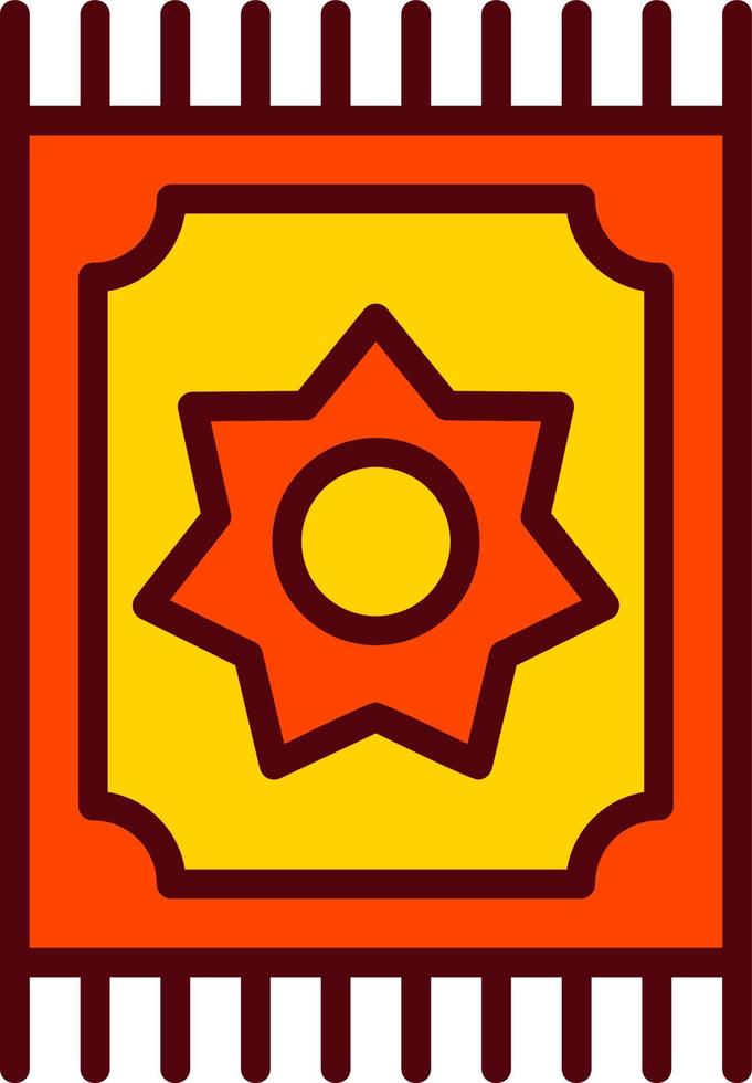 Prayer Mat Vector Icon