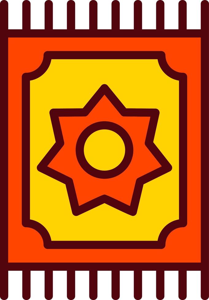 icono de vector de alfombra de oración