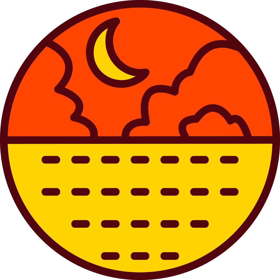 Crescent Vector Icon