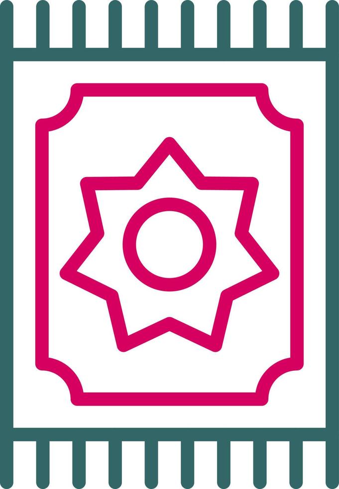 Prayer Mat Vector Icon
