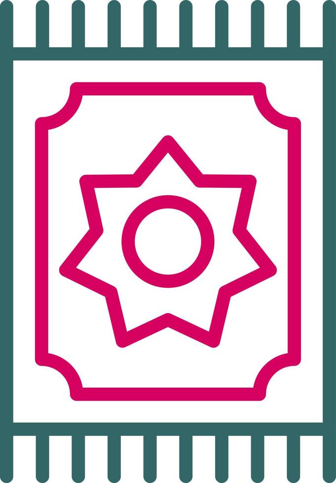 Prayer Mat Vector Icon