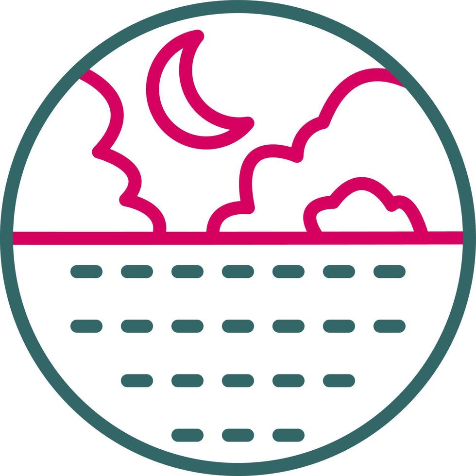 Crescent Vector Icon
