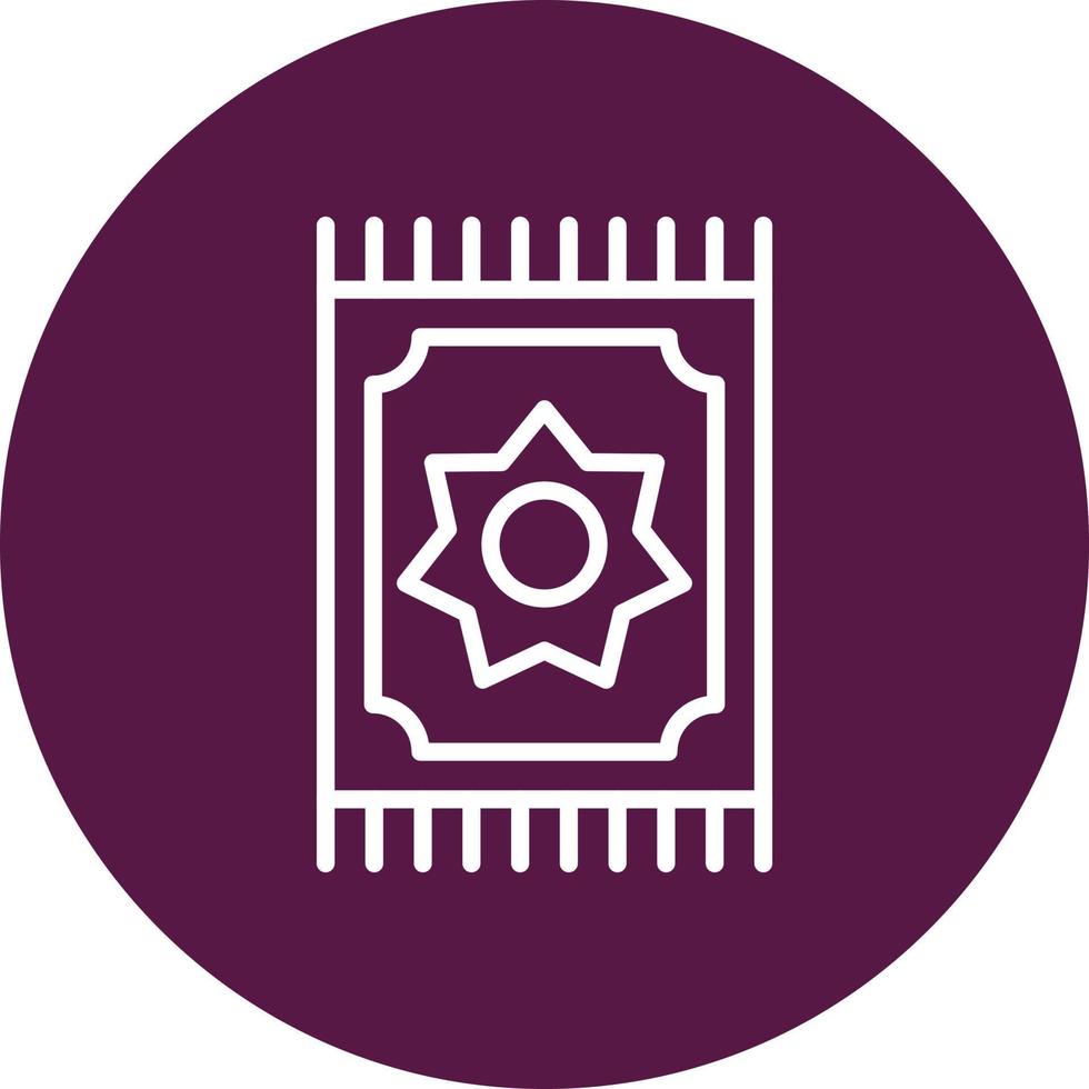 Prayer Mat Vector Icon