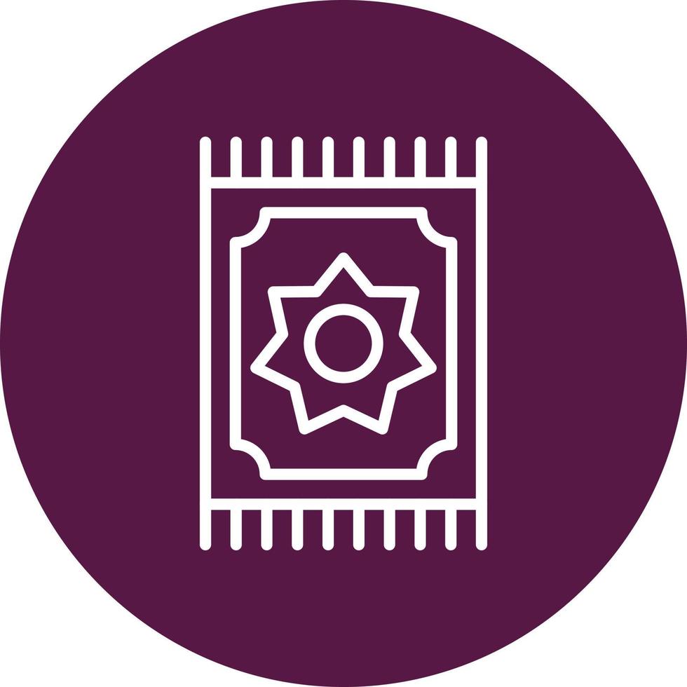 Prayer Mat Vector Icon