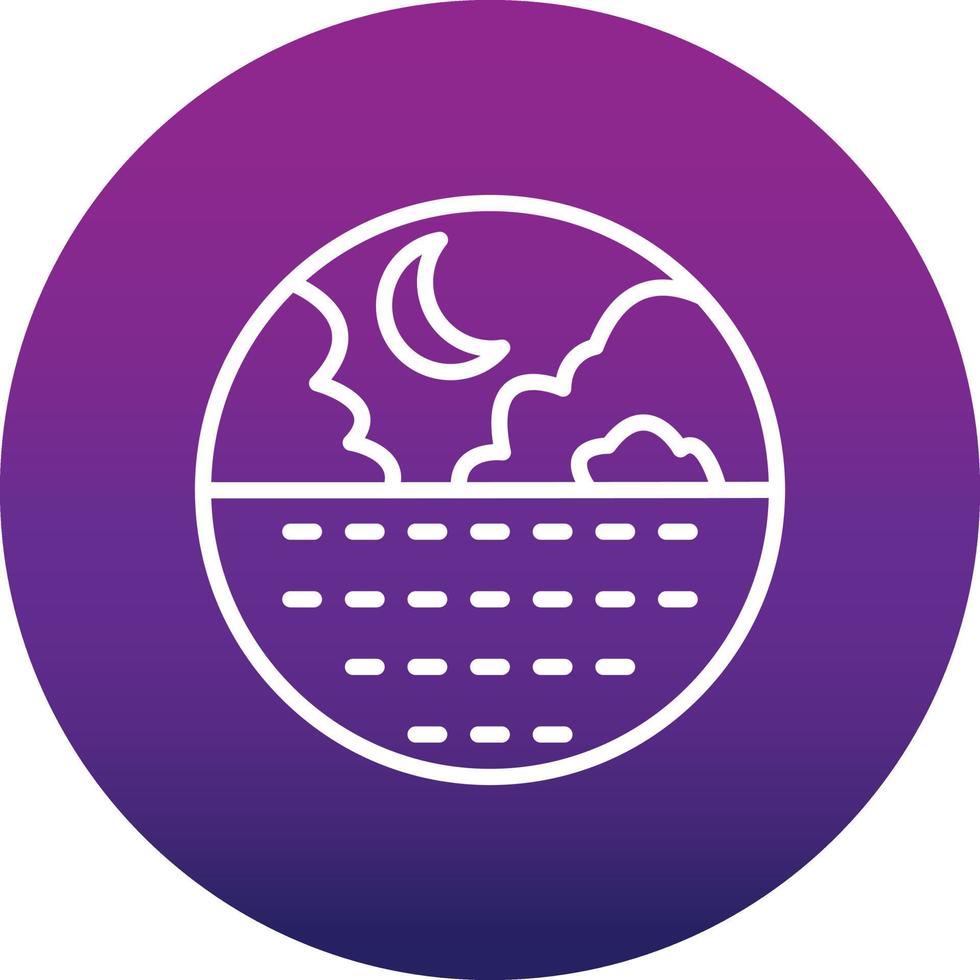 Crescent Vector Icon