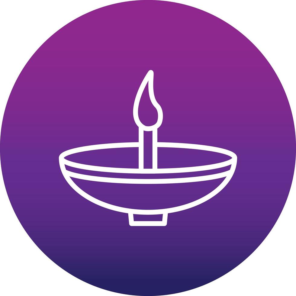 Oil Lamp Vector Icon