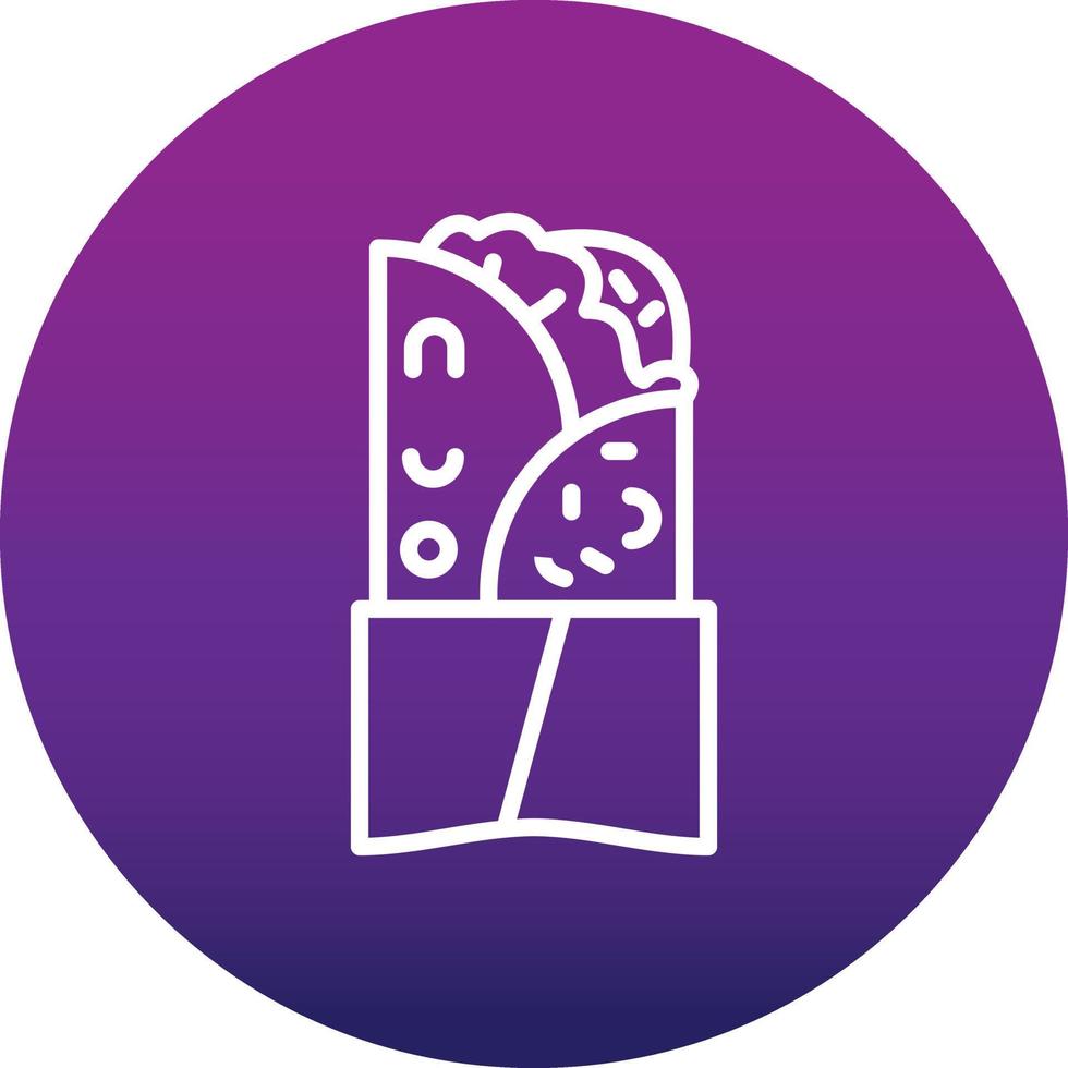 Doner Kebab Vector Icon