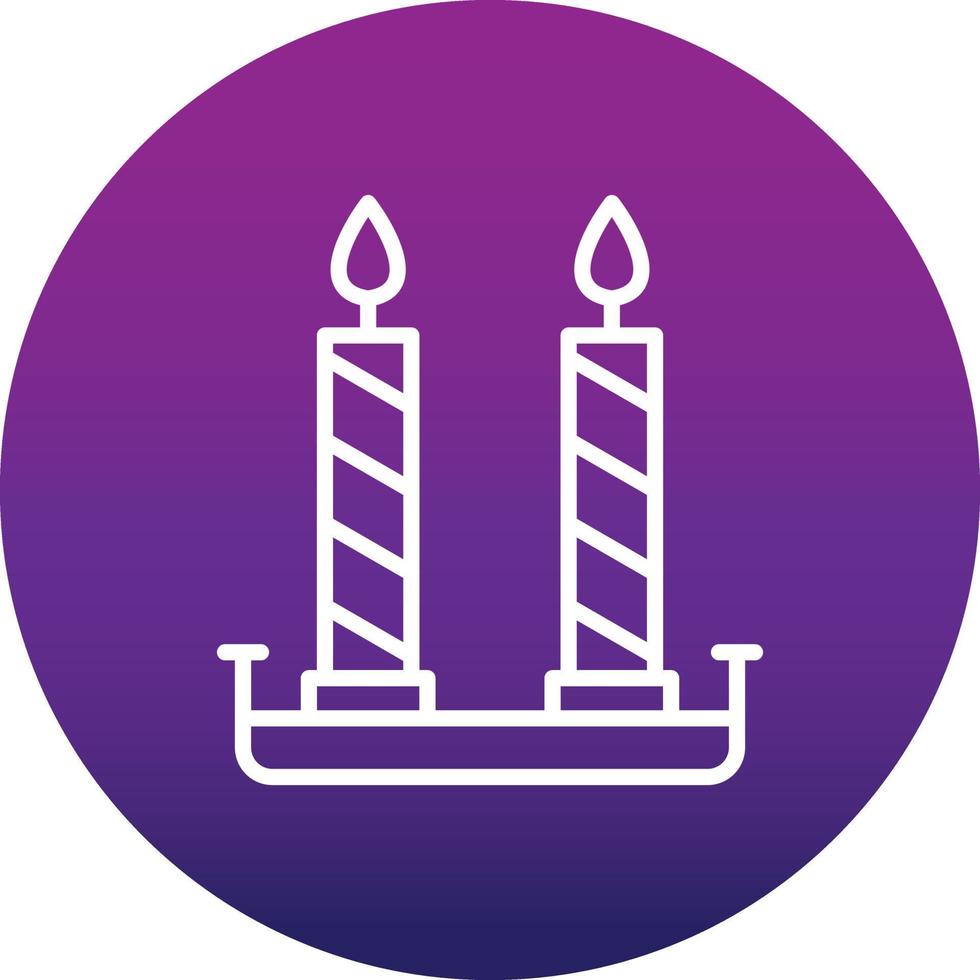 icono de vector de velas