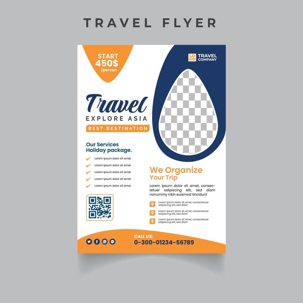 Travel Tours Flyer Templates vector