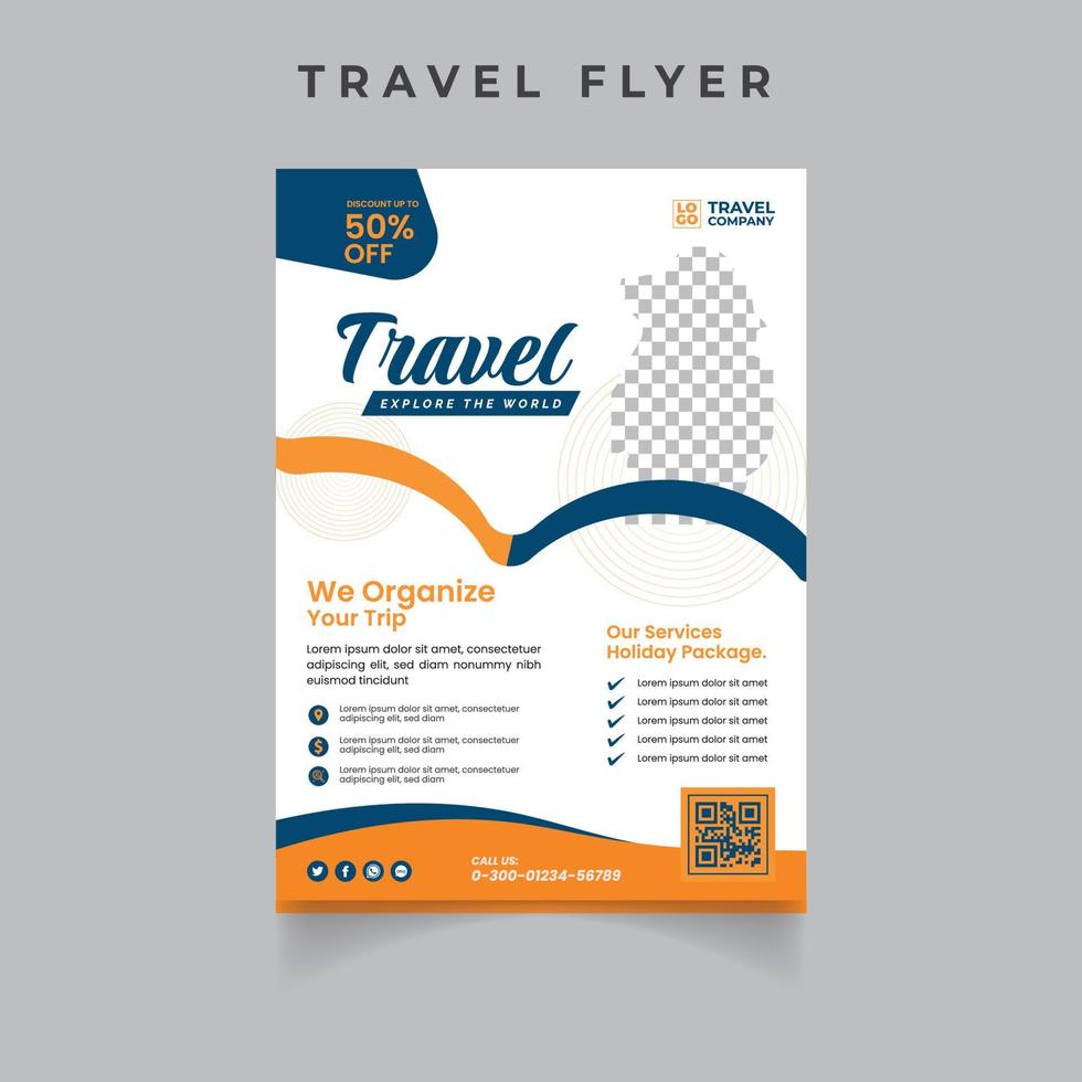 Travel Tours Flyer Templates vector