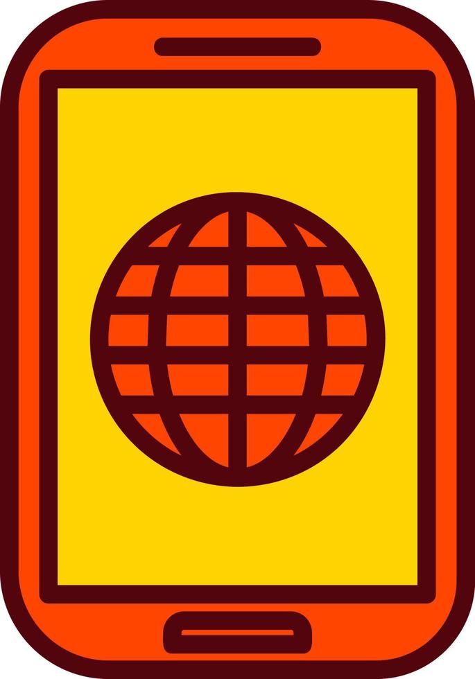 Mobile  Internet Vector Icon