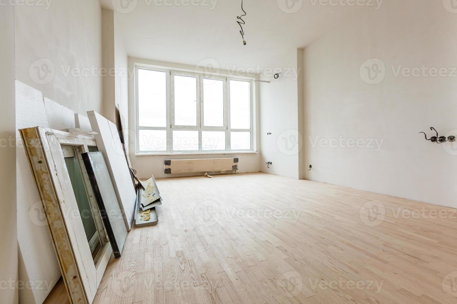 Interior of apartment during on the renovation and construction photo