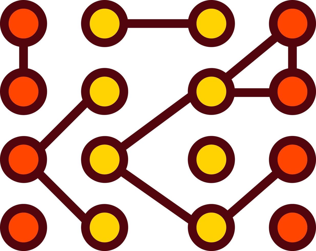 icono de vector de datos no estructurados