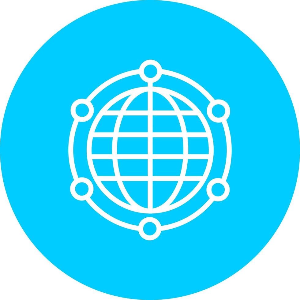 Service global network Vector Icon
