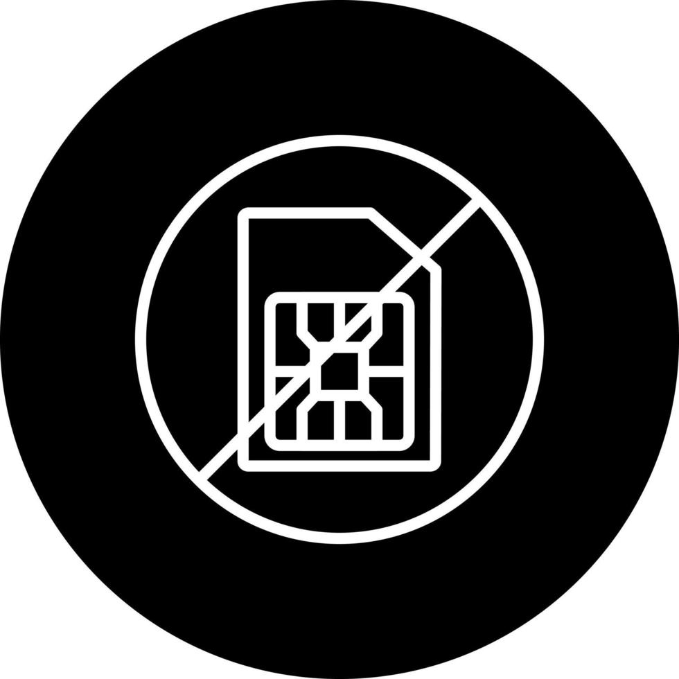 No Sim Card Vector Icon 16850034 Vector Art at Vecteezy