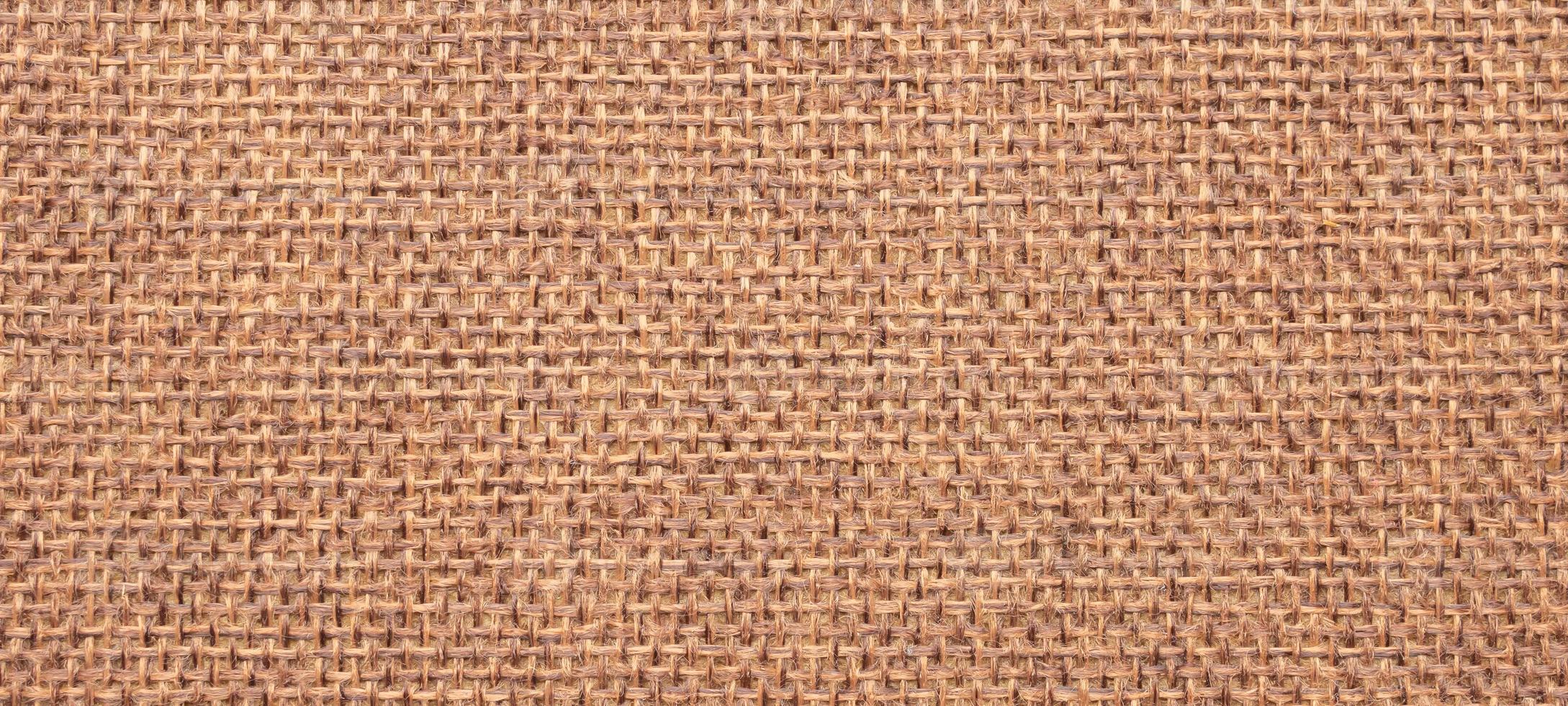 Brown linen canvas fabric texture background photo