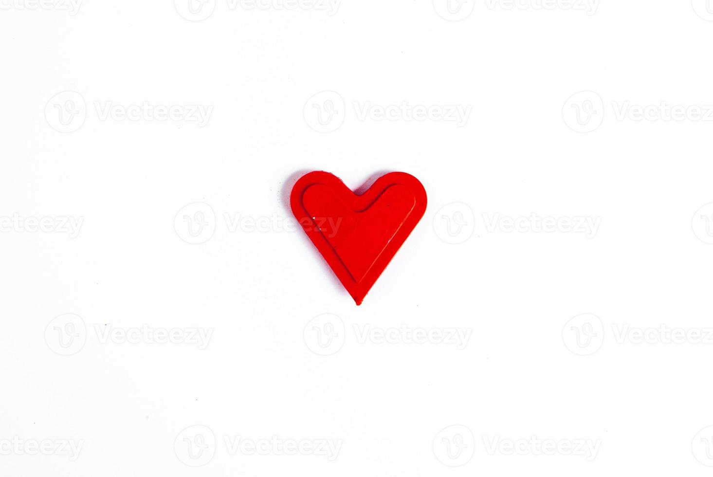 Love hearts on wooden texture background. Valentines day card concept. Heart for Valentines Day Background. photo