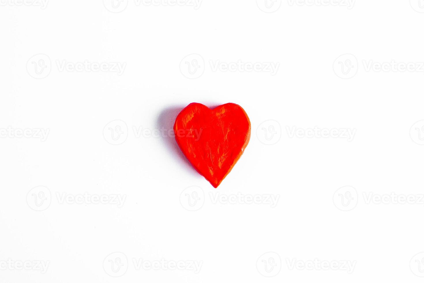 Love hearts on wooden texture background. Valentines day card concept. Heart for Valentines Day Background. photo