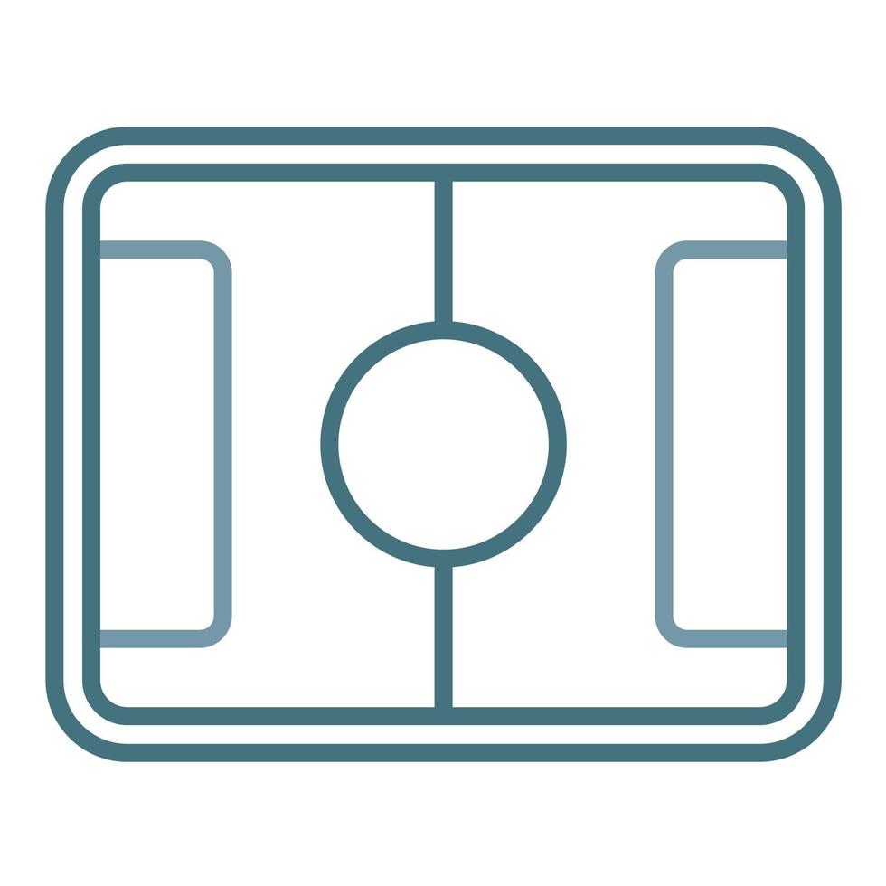 Ice Rink Line Two Color Icon vector
