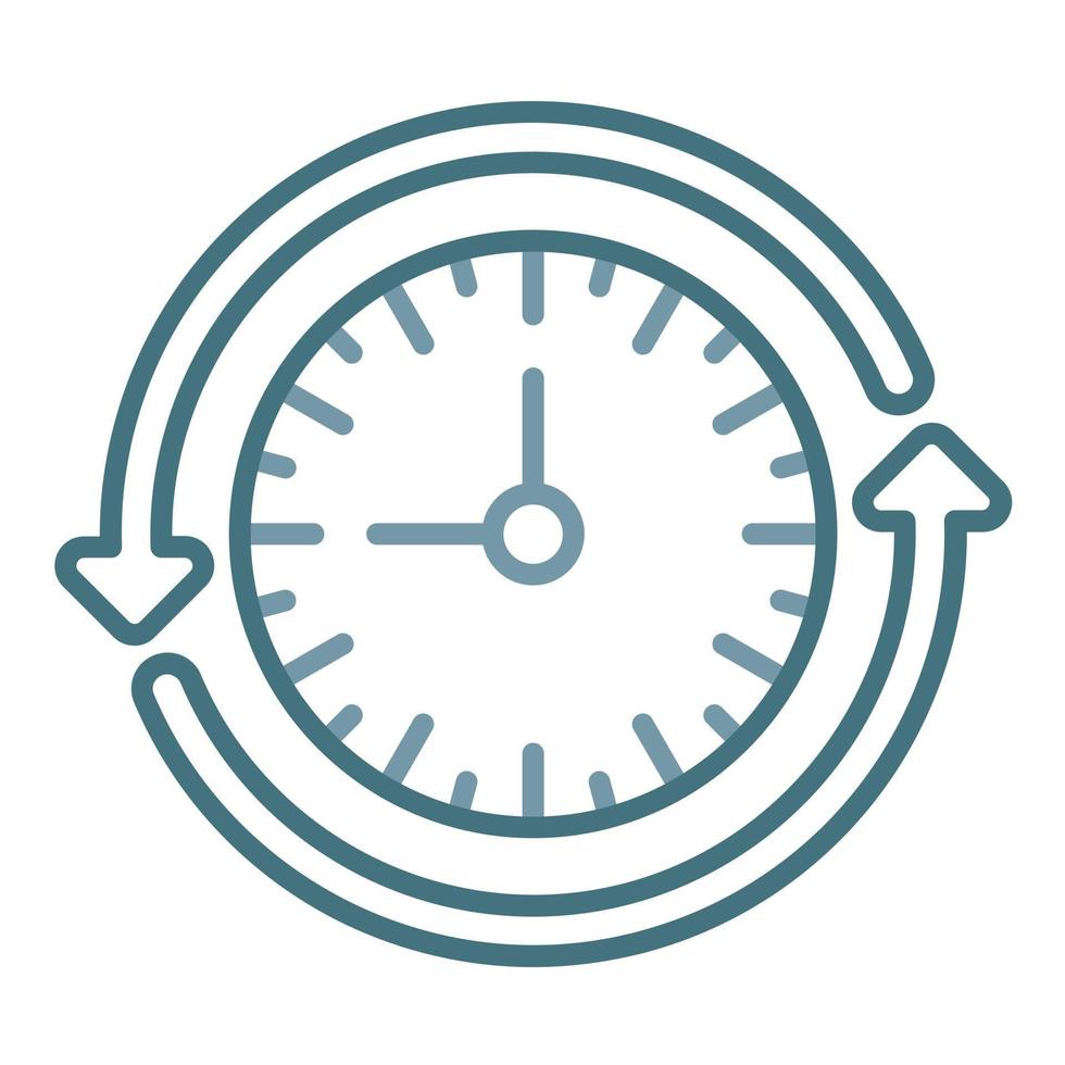 Sustainable Routine Line Two Color Icon vector