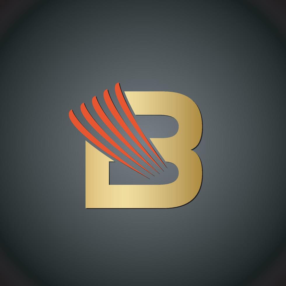 Letter b logo icon design template elements vector