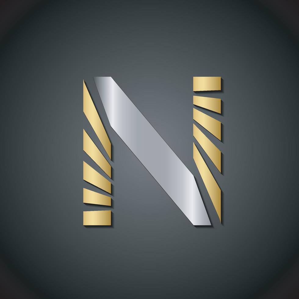 Letter N logo icon design template elements vector