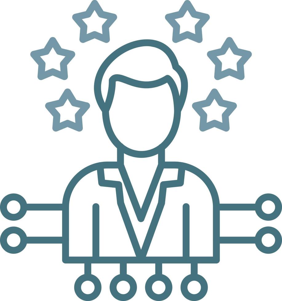 Competence Line Two Color Icon vector