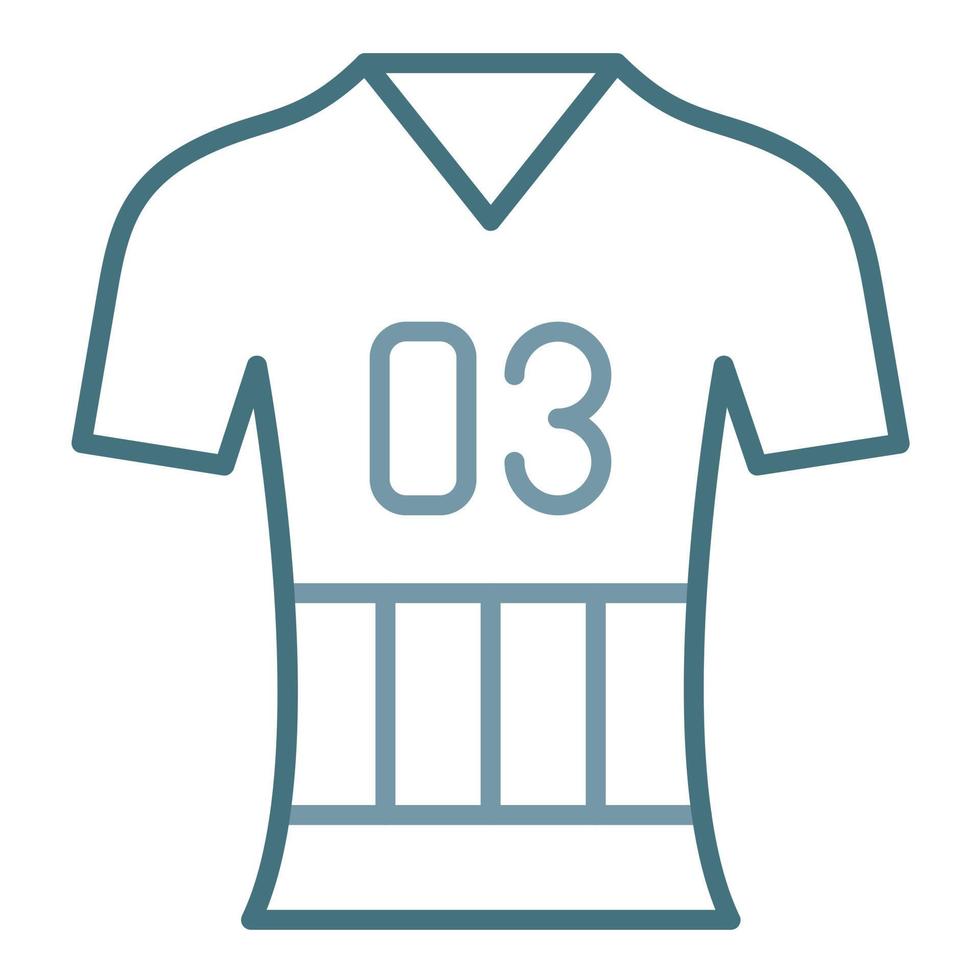 Jersey Line Two Color Icon vector