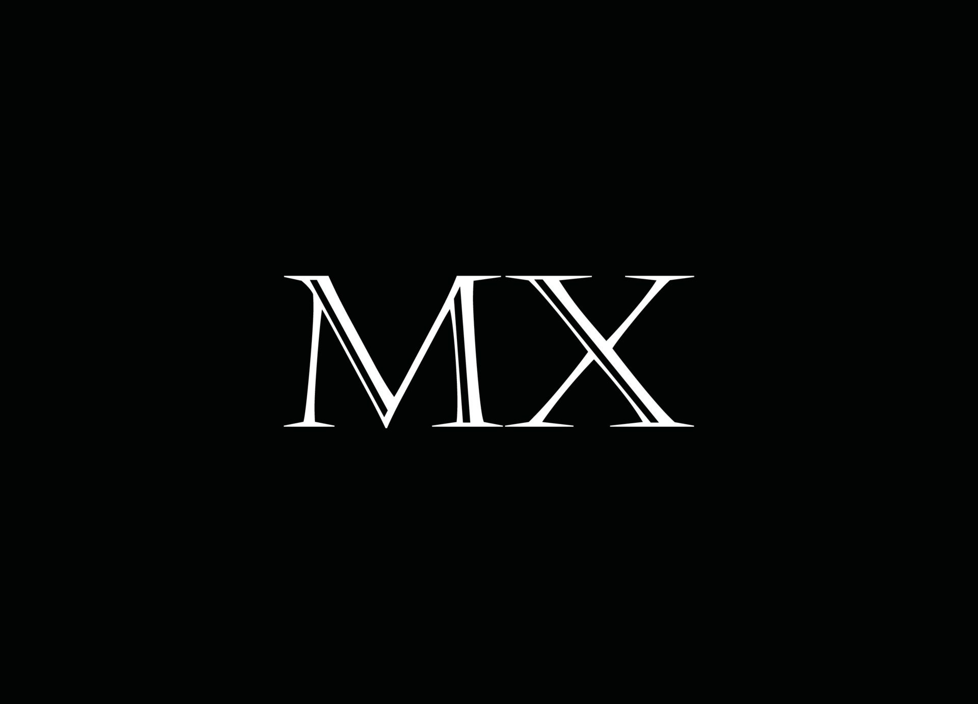 MX logo design 16852317 Vector Art at Vecteezy