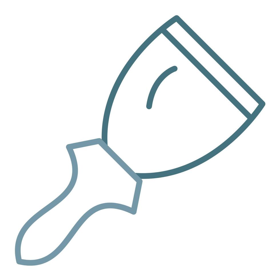 Putty Knife Line Two Color Icon vector