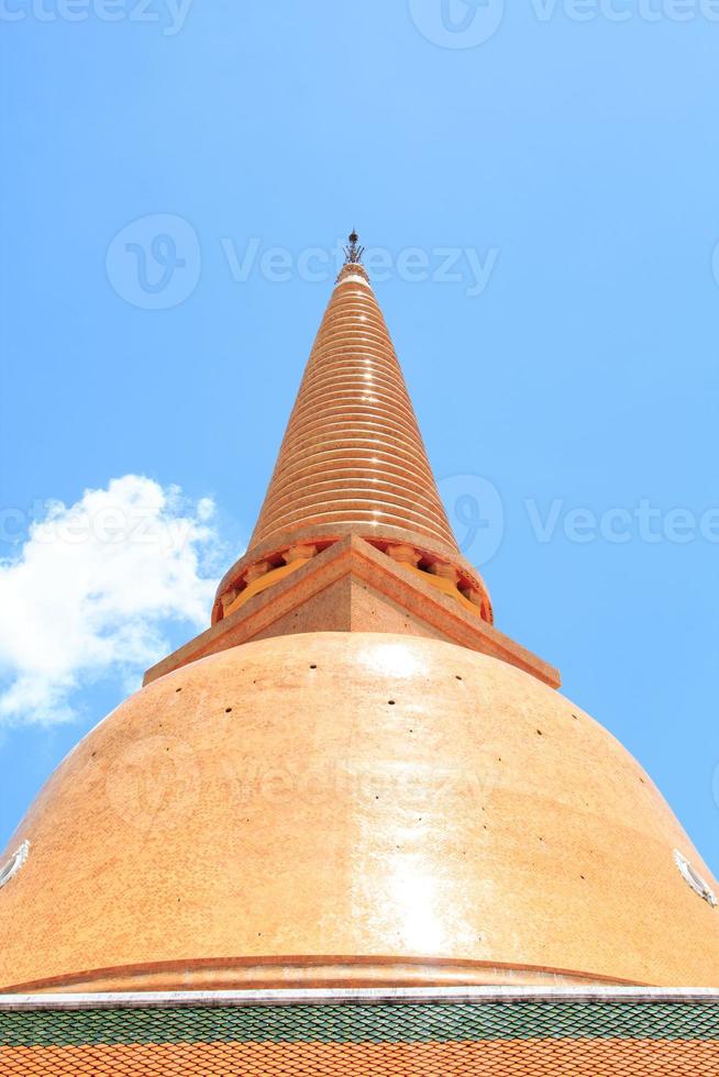 Phra Pathom Chedi is the tallest ancient chedi in the world that is the only one in Thailand as a tourist attraction and civilization source of Buddhism. photo