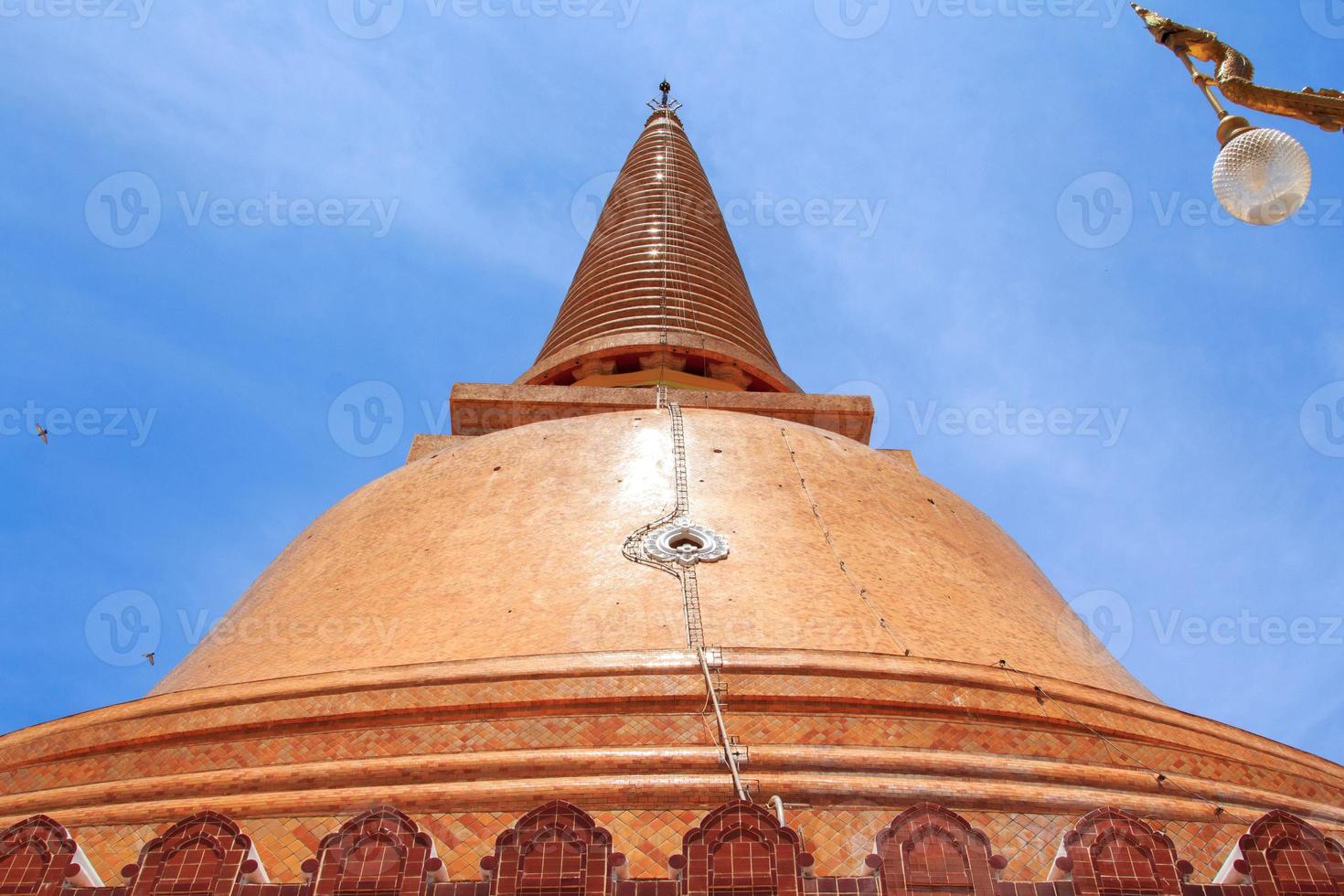 Phra Pathom Chedi is the tallest ancient chedi in the world that is the only one in Thailand as a tourist attraction and civilization source of Buddhism. photo