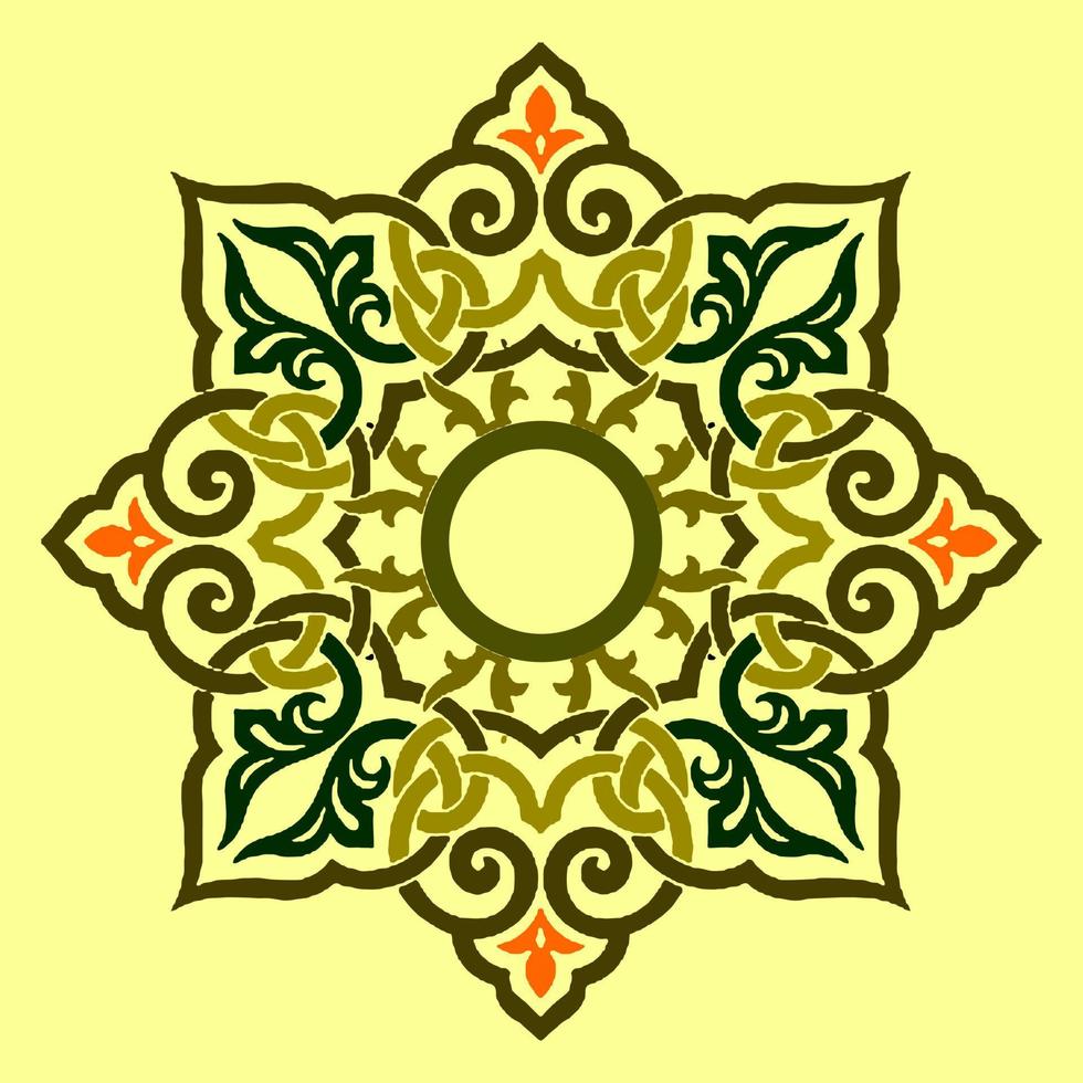 mandala de adorno islámico vector