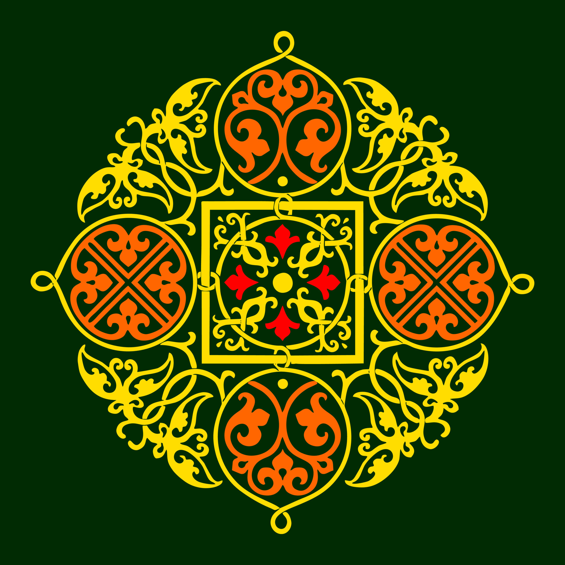 Ornament, for Printing templates, Stickers, Banners, Flyers etc