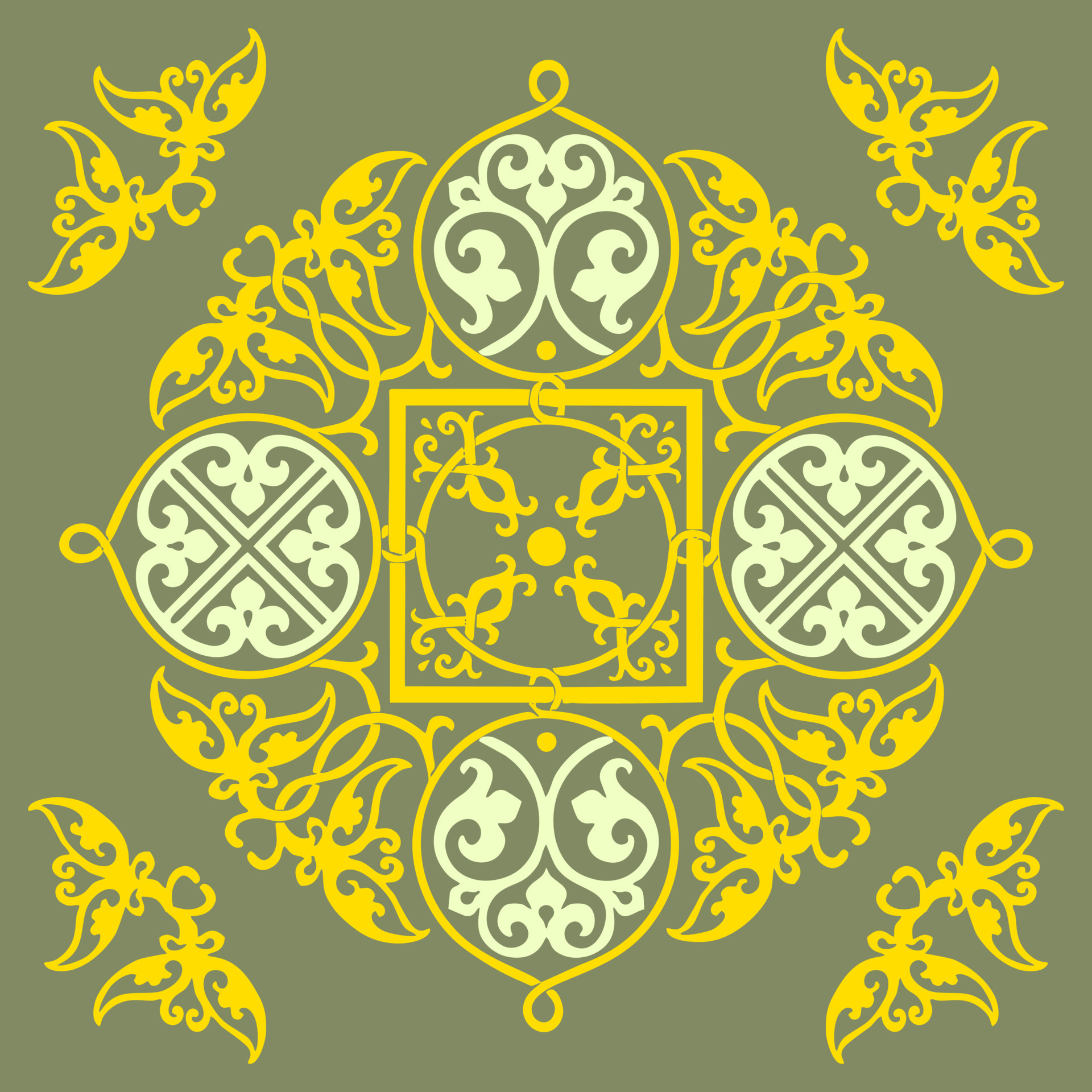 Ornament, for Printing templates, Stickers, Banners, Flyers etc