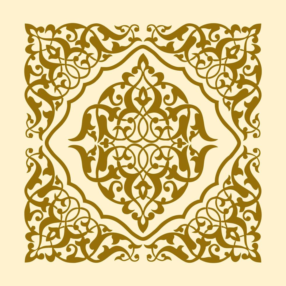 Mandala art ornament background islamic vector