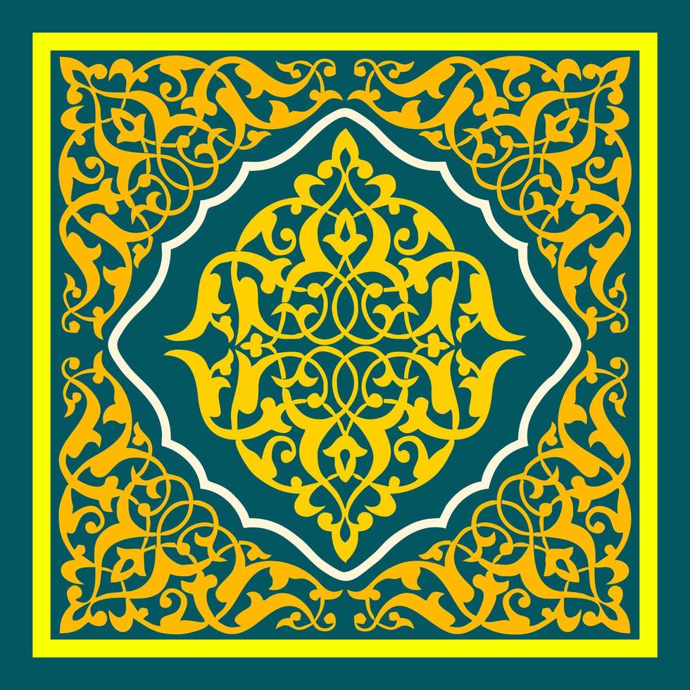 mandala arte ornamento fondo islámica vector