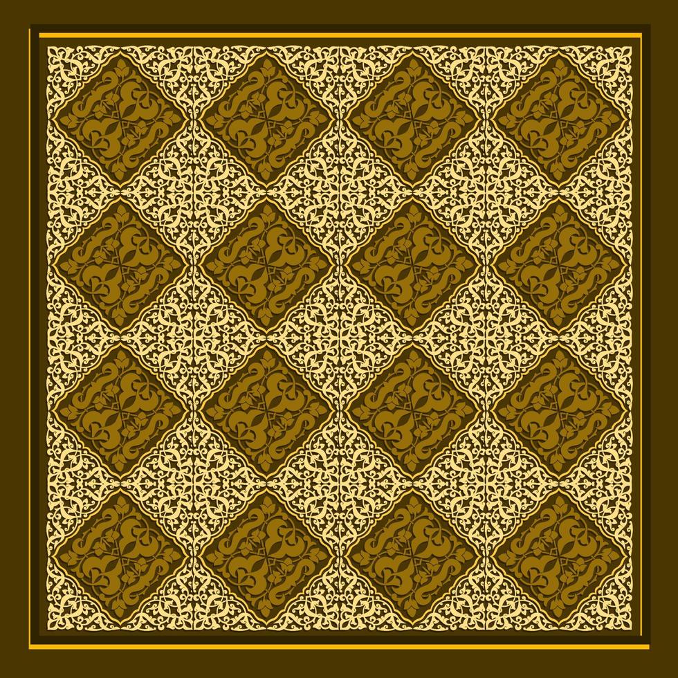 lujoso mandala ornamento patrón de fondo árabe islámico árabe este estilo mandala decorativo para impresión, portada, folleto, volante, pancarta vector